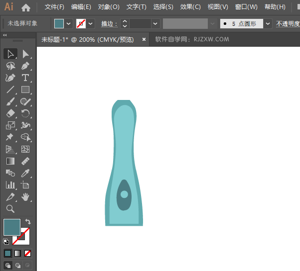 ai怎么画电动牙刷图标