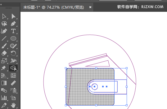 AI怎么绘制信用卡钱包