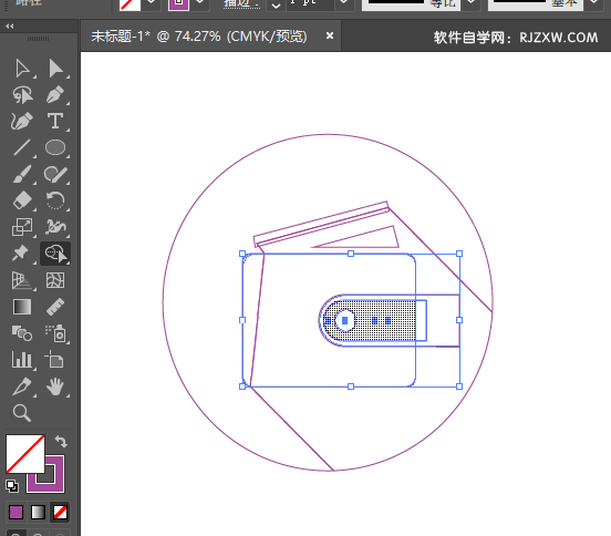 AI怎么绘制信用卡钱包