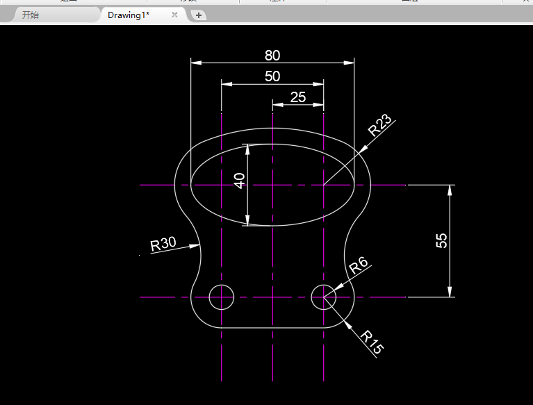 CAD2022怎么画二维实例图一
