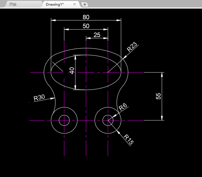 CAD2022怎么画二维实例图一