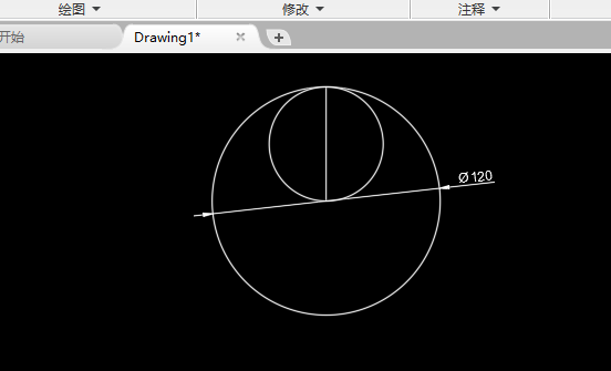 CAD怎么画五连花圆形的方法