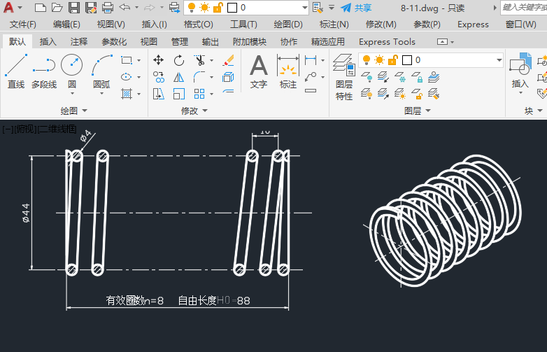 CAD关闭所选定对象的图层