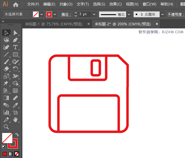 AI怎么画磁盘简易图