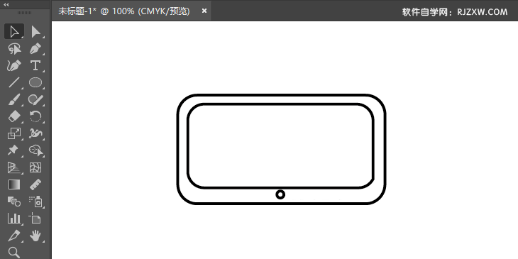 ai怎么绘制显示器图标