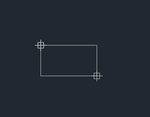 cad如何在指定位置画矩形