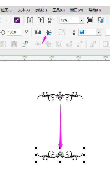 cdr怎么制作花纹边框