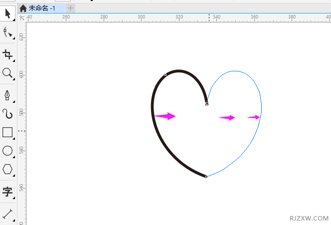 coreldraw怎么对称复制的方法
