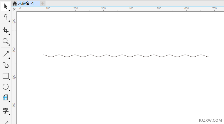 coreldraw怎么画波浪线