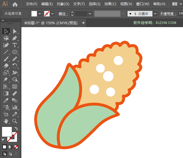 ai怎么画玉米图标