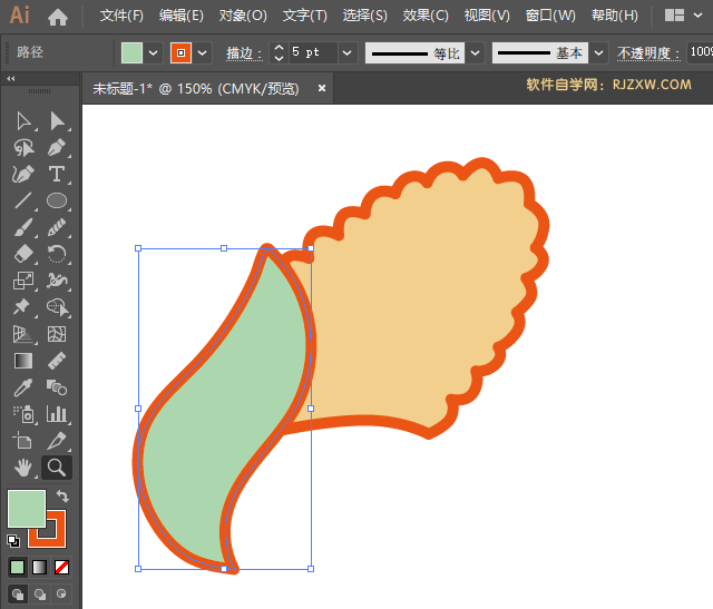 ai怎么画玉米图标