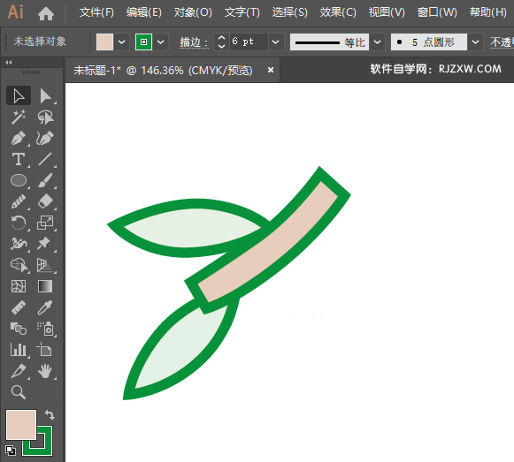 ai怎么画橄榄水果图案