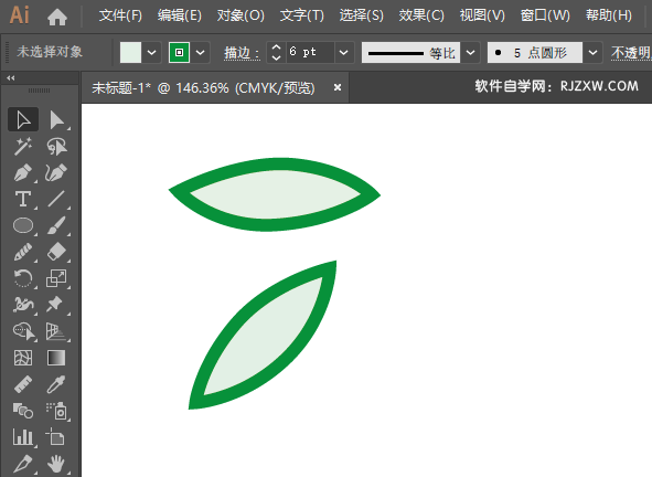 ai怎么画橄榄水果图案