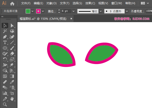 ai怎么画覆盆子的方法