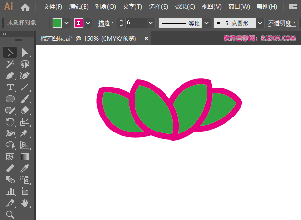 ai怎么画覆盆子的方法