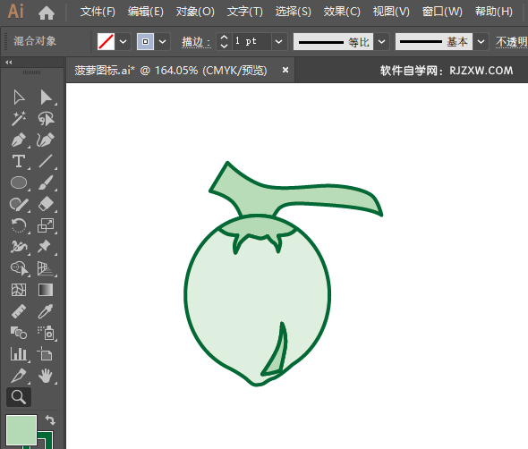 ai怎么画椰子图标