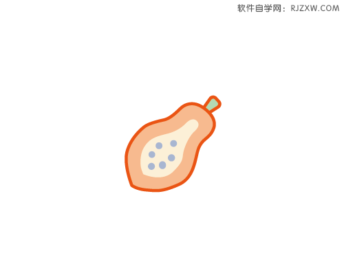 ai怎么画番木瓜图标