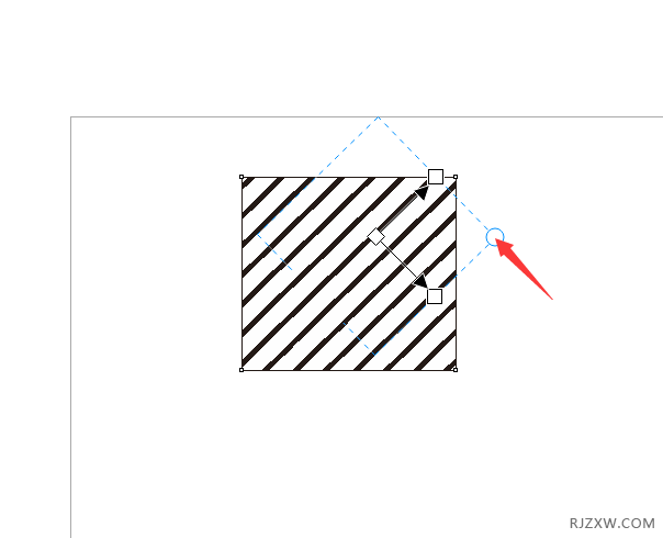 coreldraw2020矩形填充斜线的方法