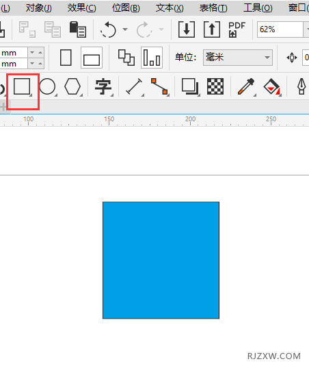 coreldraw2020矩形怎么移到0,0位置