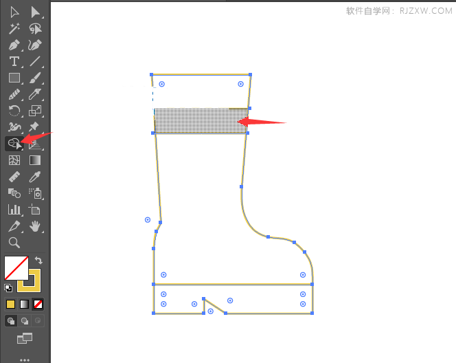 ai怎么画靴子图标