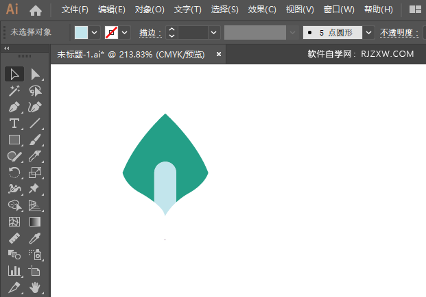 ai怎么画百荷盆栽图标