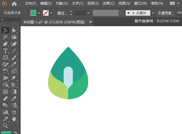 ai怎么画百荷盆栽图标