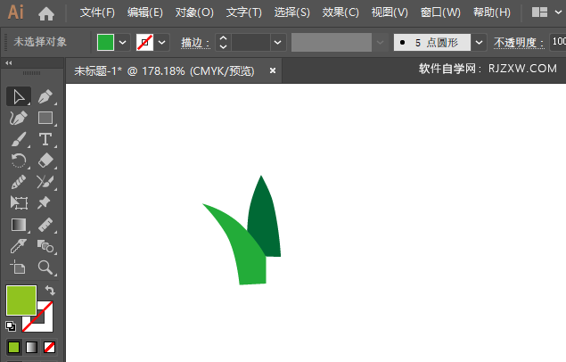ai怎么画芦荟图标