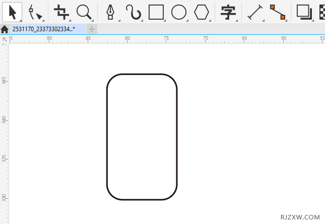 CorelDRAW2020画一个SMS短信图标