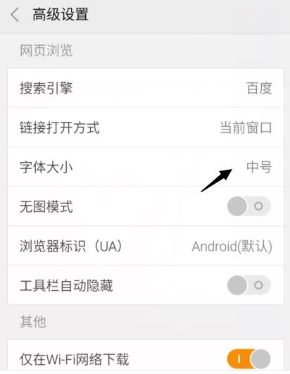 手机猎豹浏览器快速调节猎豹浏览器字体图文教程