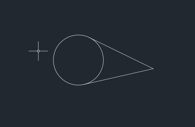 CAD中怎么找切点