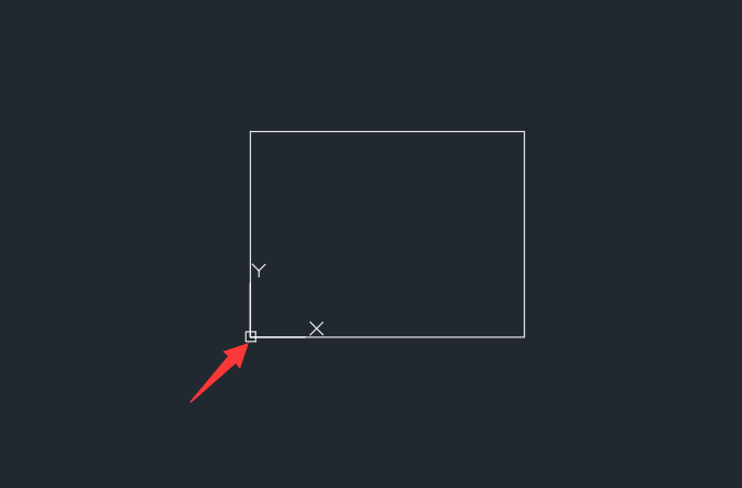 cad画矩形从坐标原点开始