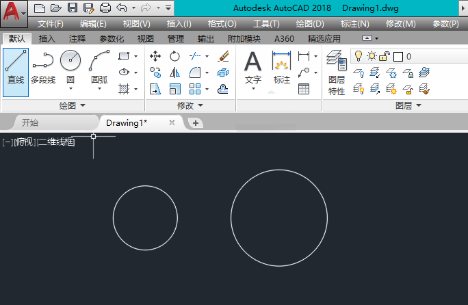 cad2018切线怎么画