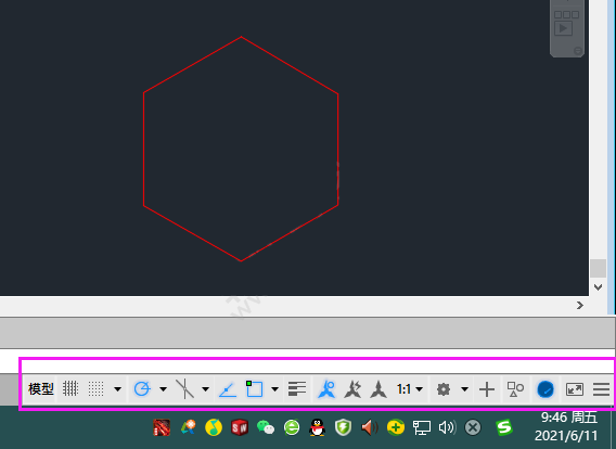 2018版本cad正交在哪里
