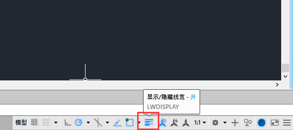 cad2018关闭线宽的方法