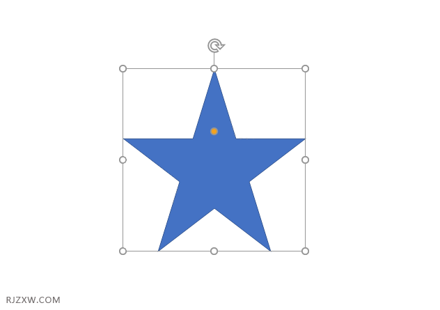 ppt怎么画五角星的方法