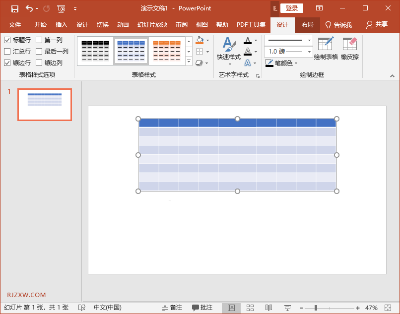 PPT怎么在表格中输入文字