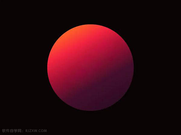 ai怎么画一个红色的星球