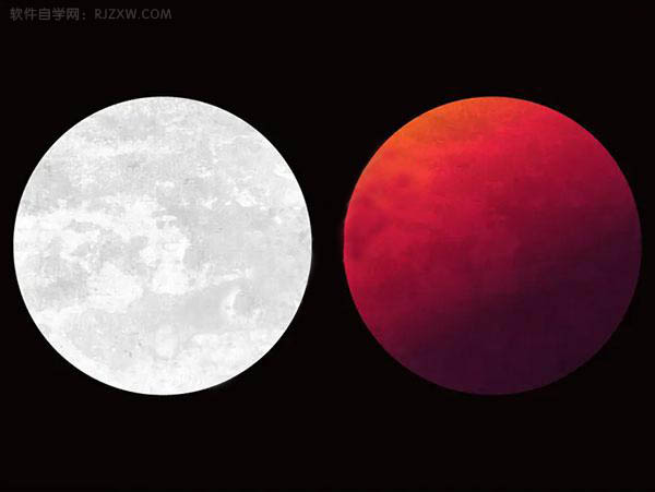 ai怎么画一个红色的星球