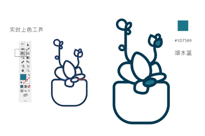 ai怎么画多肉植物插画