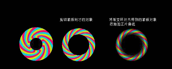 ai怎么制作彩色旋转圆环效果