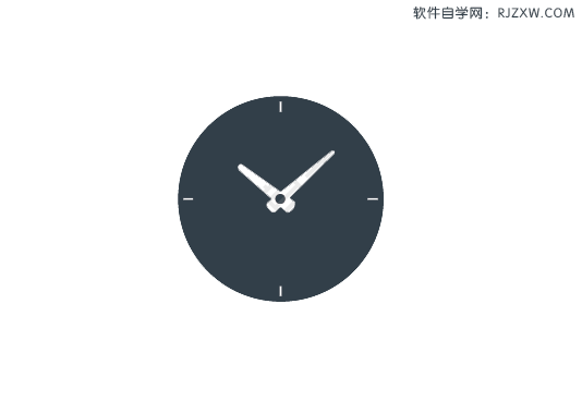 ai画时钟矢量图标的方法