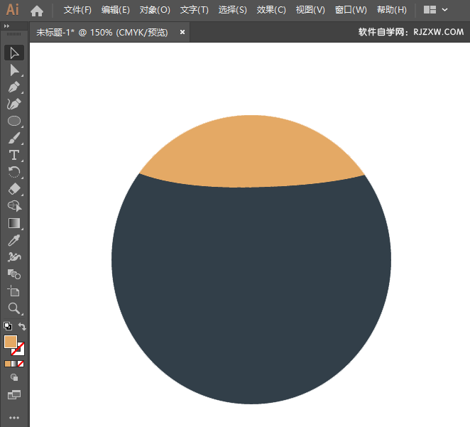 ai画一个圆形日历图标
