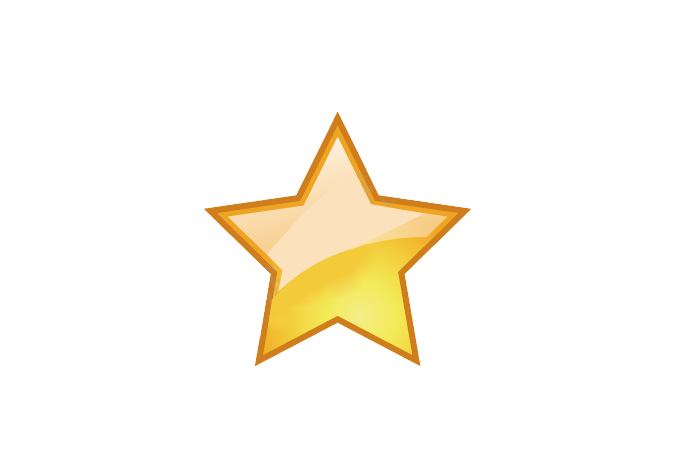 ai怎么插入黄色渐变的五角星