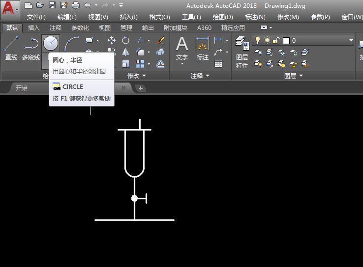 CAD自动排气阀图例的画法