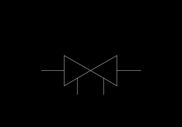 CAD平衡阀图例的画法