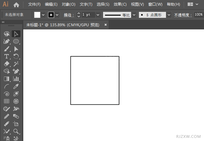AI中把圆形变成矩形的方法