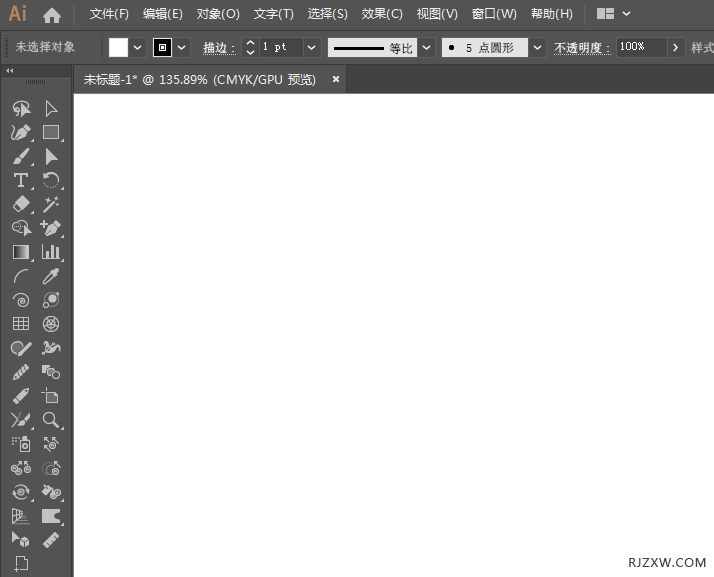 AI怎么快速创建矩形渐变点形状