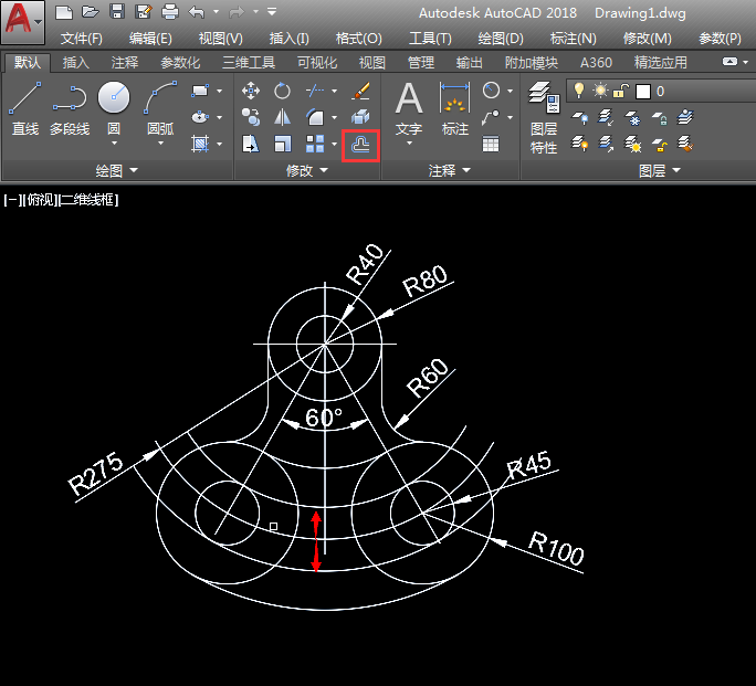 怎么用CAD圆画相切圆图形练习