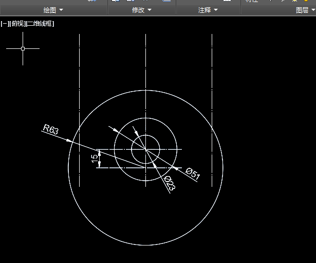 CAD用圆形工具画图练习