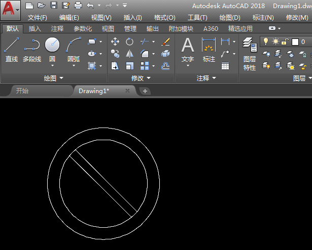 禁止超车图标怎么用CAD画